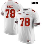 Men's NCAA Ohio State Buckeyes Demetrius Knox #78 College Stitched Authentic Nike White Football Jersey YP20D06HW